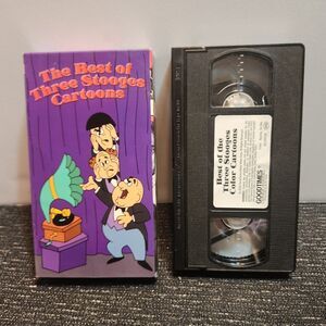 The Best of Three Stooges Cartoons VHS Tape Cartoon Animated